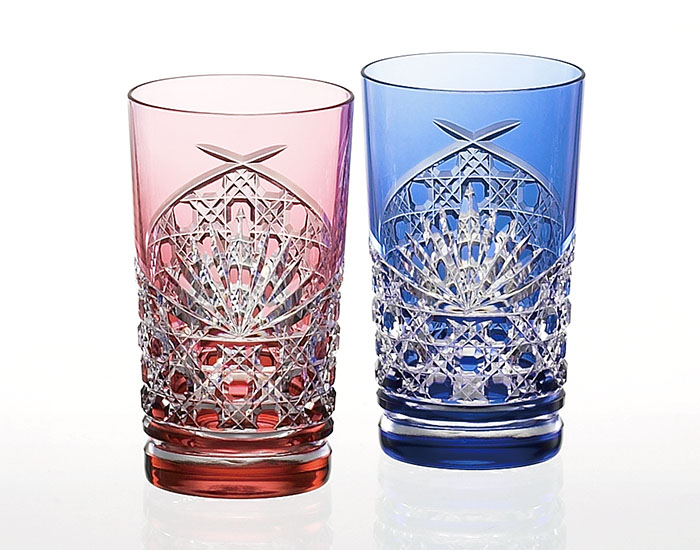 銀座和光江戸切子 ペアタンブラー KAGAMI