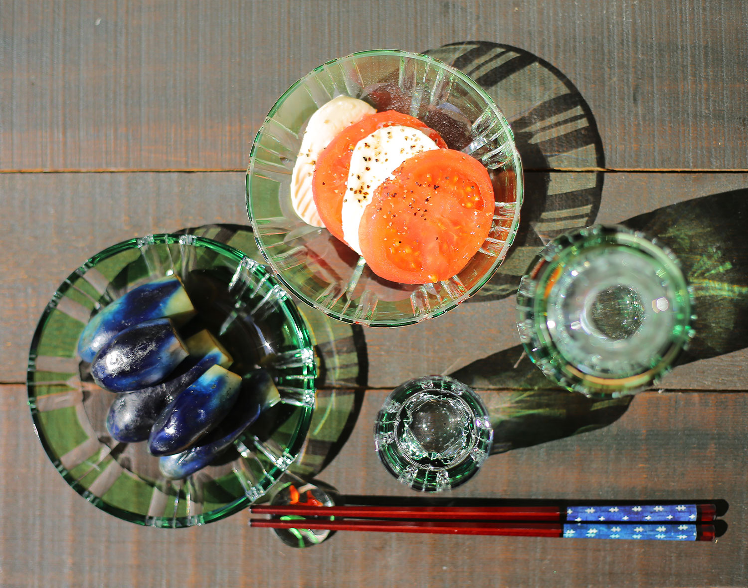 カガミクリスタル(Kagami) ロックグラス 竹の膳 緑色 250cc 江戸切子 T117-1908CGR T117-1908-CGR）カガミクリスタル＜竹の膳＞ロックグラス木箱入