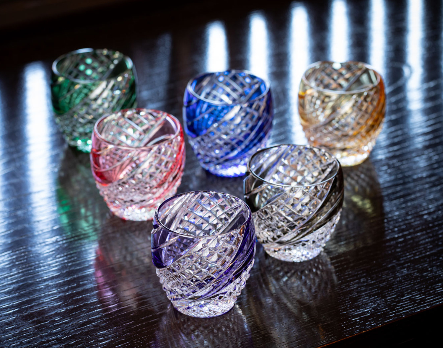 カガミクリスタル(Kagami) 冷酒杯 青 80 cc 江戸切子 魚子流し紋 T535-2044CCB カガミクリスタル(Kagami) 冷酒杯 青 80 cc 江戸切子 魚子流し紋 T535