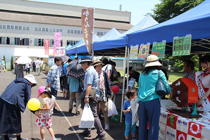 地元龍ケ崎の物産会による出見世